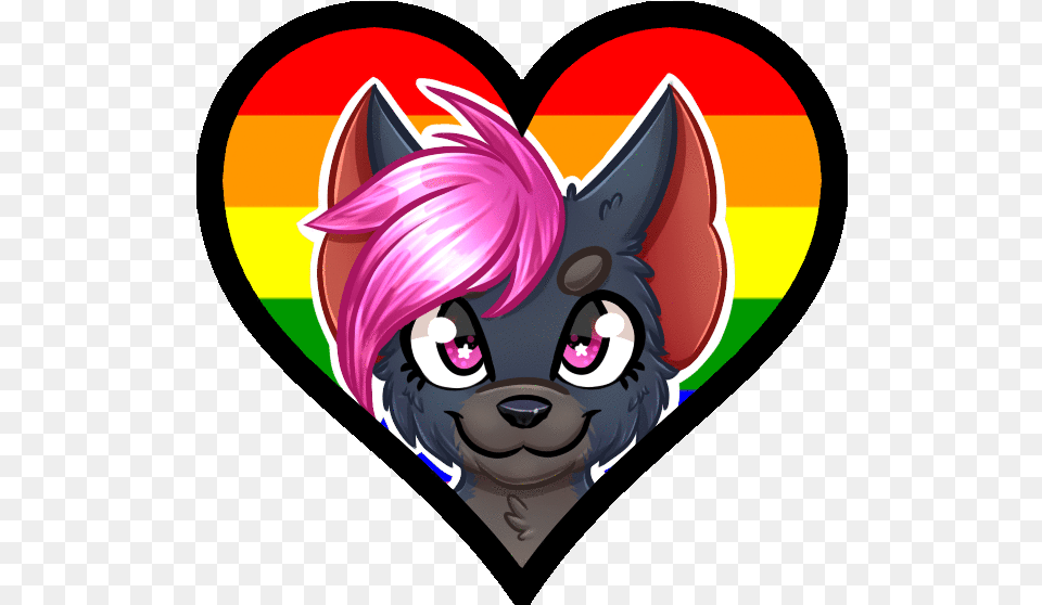 Animated Furry Pride Icon Commission Furry Animated, Book, Comics, Publication, Face Free Transparent Png