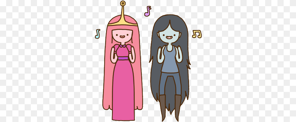 Animated Gif About In Marceline And Princess Bubblegum, Cape, Clothing, Person, Book Png