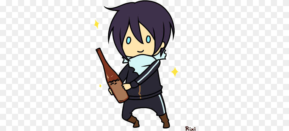 Animated Gif About In Noragami By Miku Chibi Transparent Anime Gif, Book, Comics, Publication, Baby Free Png