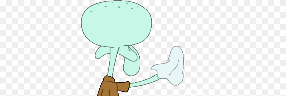 Animated Gif About In Spongebob Squidward Cleaning Gif Clothing, Hat, Person Free Transparent Png