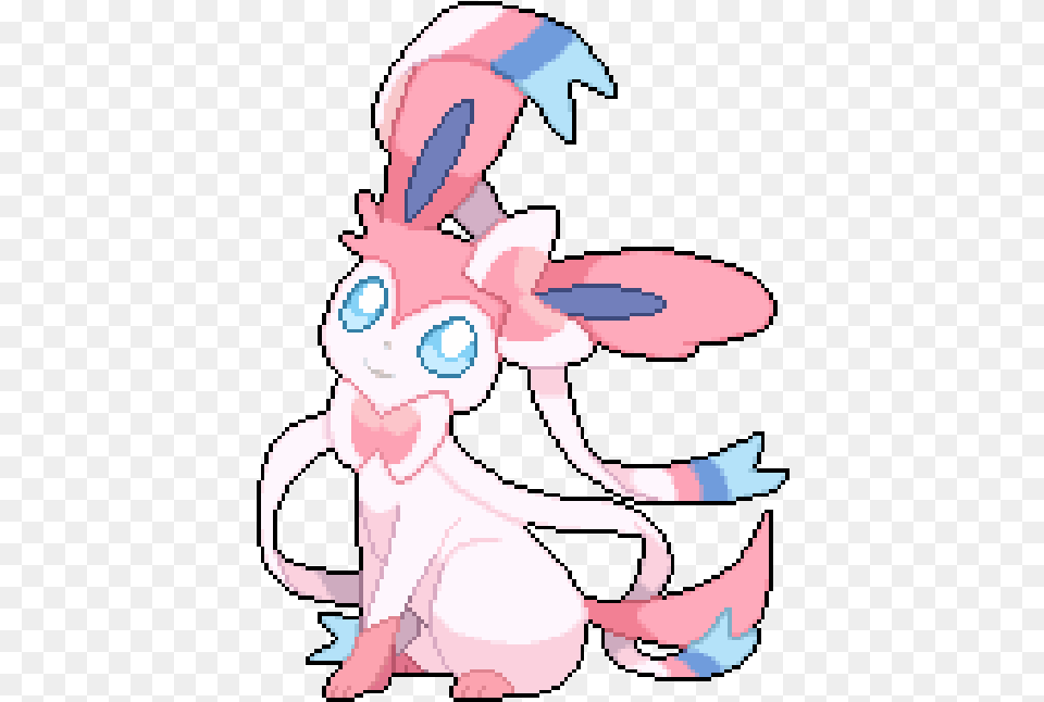 Animated Gif About Pokemon In Pokmon By Merry W Cute Sylveon Pixel Art, Book, Comics, Publication, Baby Png