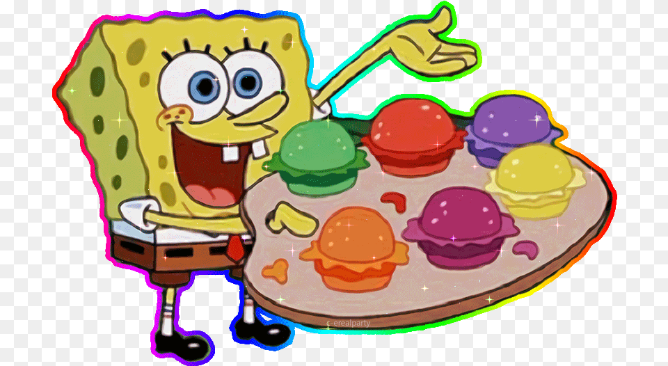 Animated Gif About Pretty In Spongebob Pretty Patties, Cream, Dessert, Food, Ice Cream Free Png Download