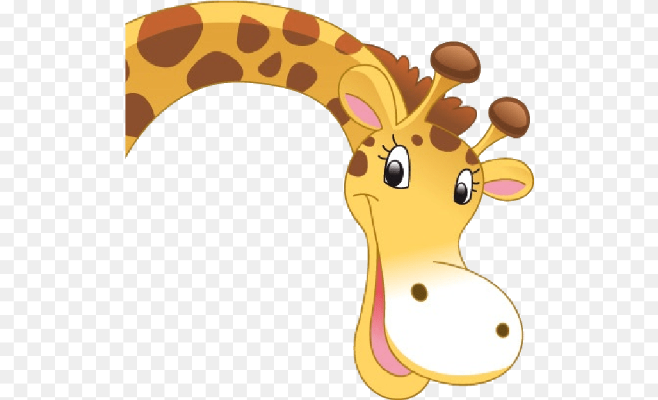 Animated Giraffe Clipart Giraffe Face Clipart, Banana, Food, Fruit, Plant Free Png Download
