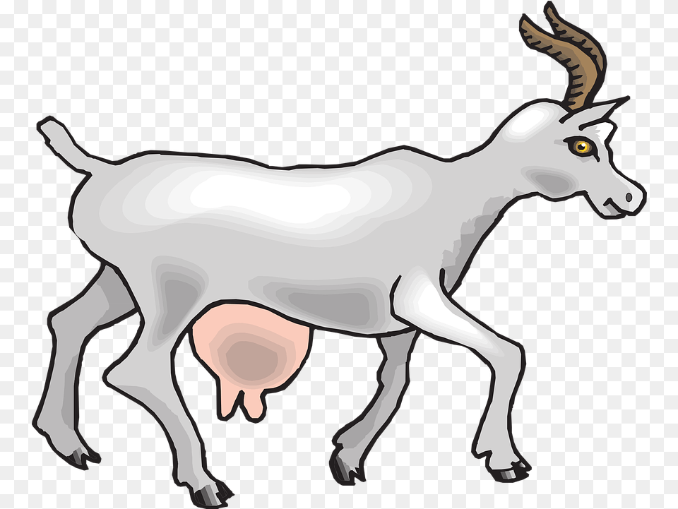 Animated Goat Goatpng Images Animal Gives Us Milk, Livestock, Mammal, Cattle, Cow Png