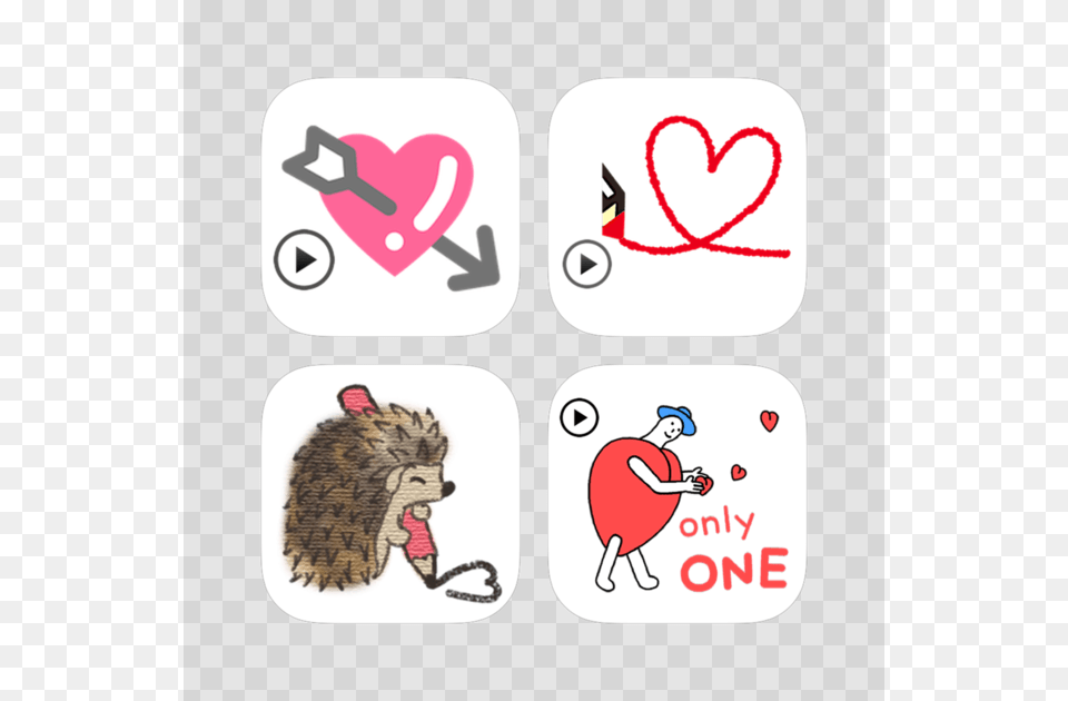 Animated Heart And Love Stickers Bundle On The App Turkey, Baby, Person Free Transparent Png