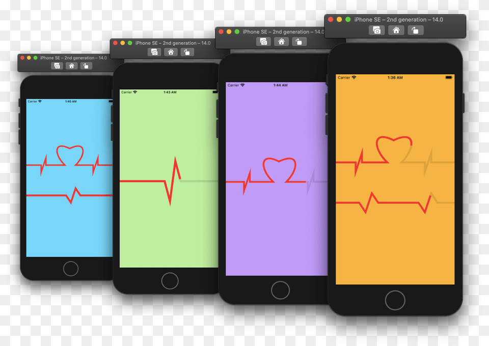 Animated Heartbeat Shape With Swiftui Vertical, Electronics, Mobile Phone, Phone, Screen Free Png