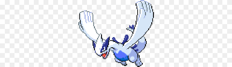 Animated Lugia Pokemon Pokemon Lugia Sprite, Animal, Bird, Jay, Person Free Png