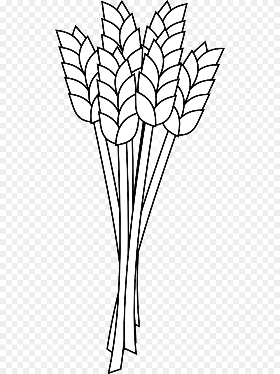 Animated Picture Of Wheat Transparent Cartoons Grains Clipart Black And White, Plant, Badminton, Person, Sport Free Png Download