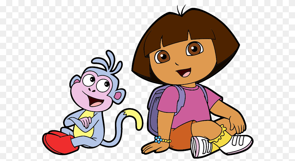 Animated Pictures Of Dora The Explorer, Cartoon, Baby, Person, Face Png Image