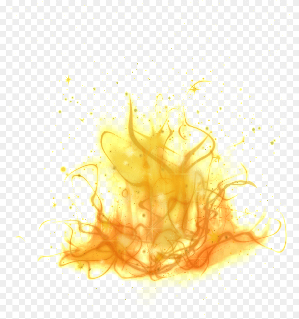 Animated Realistic Fire With Smoke On Background Illustration, Food, Meal, Flame Free Png Download