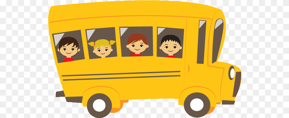 Animated School Bus Best Animated Bus, School Bus, Transportation, Vehicle, Baby Free Png Download