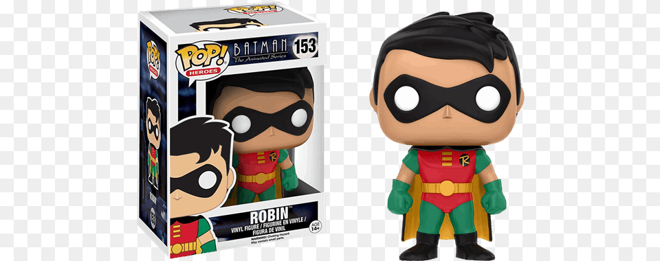 Animated Series Funko Batman The Animated Series Robin Pop Heroes Figure, Clothing, Glove, Person, Baby Free Png Download