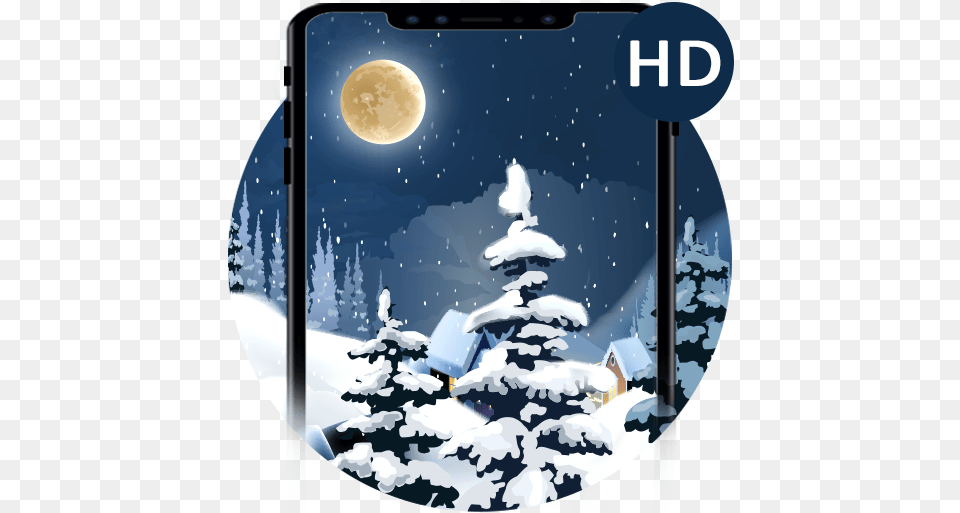 Animated Snow Fall Wallpaper Hd Moving Snow, Astronomy, Moon, Nature, Night Png Image