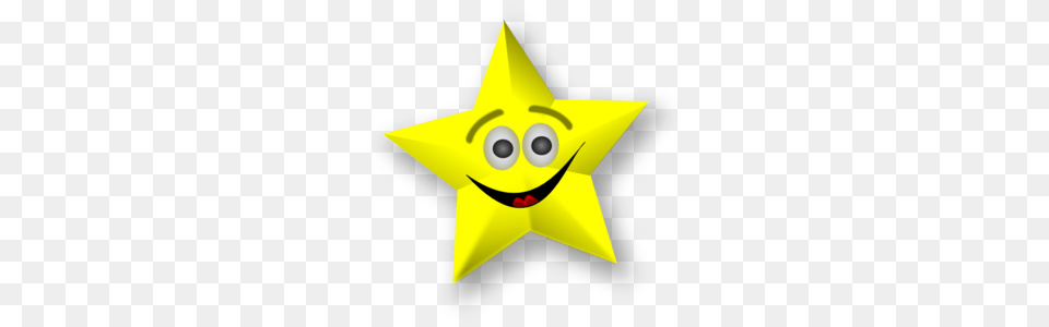 Animated Stars With Face Gold Star Clip Art Pins Buttons E, Star Symbol, Symbol, Animal, Fish Free Png