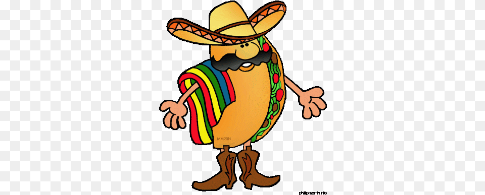 Animated Taco Clipart Cliparthut Clipartix Animated Taco, Clothing, Hat, Baby, Person Free Png