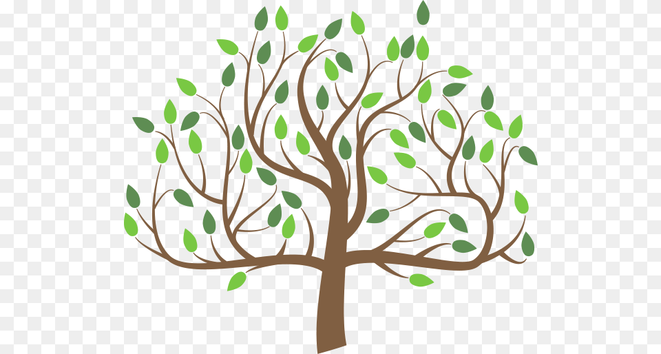 Animated Trees And Fences Animated Tree With Branches, Pattern, Art, Plant, Painting Png Image
