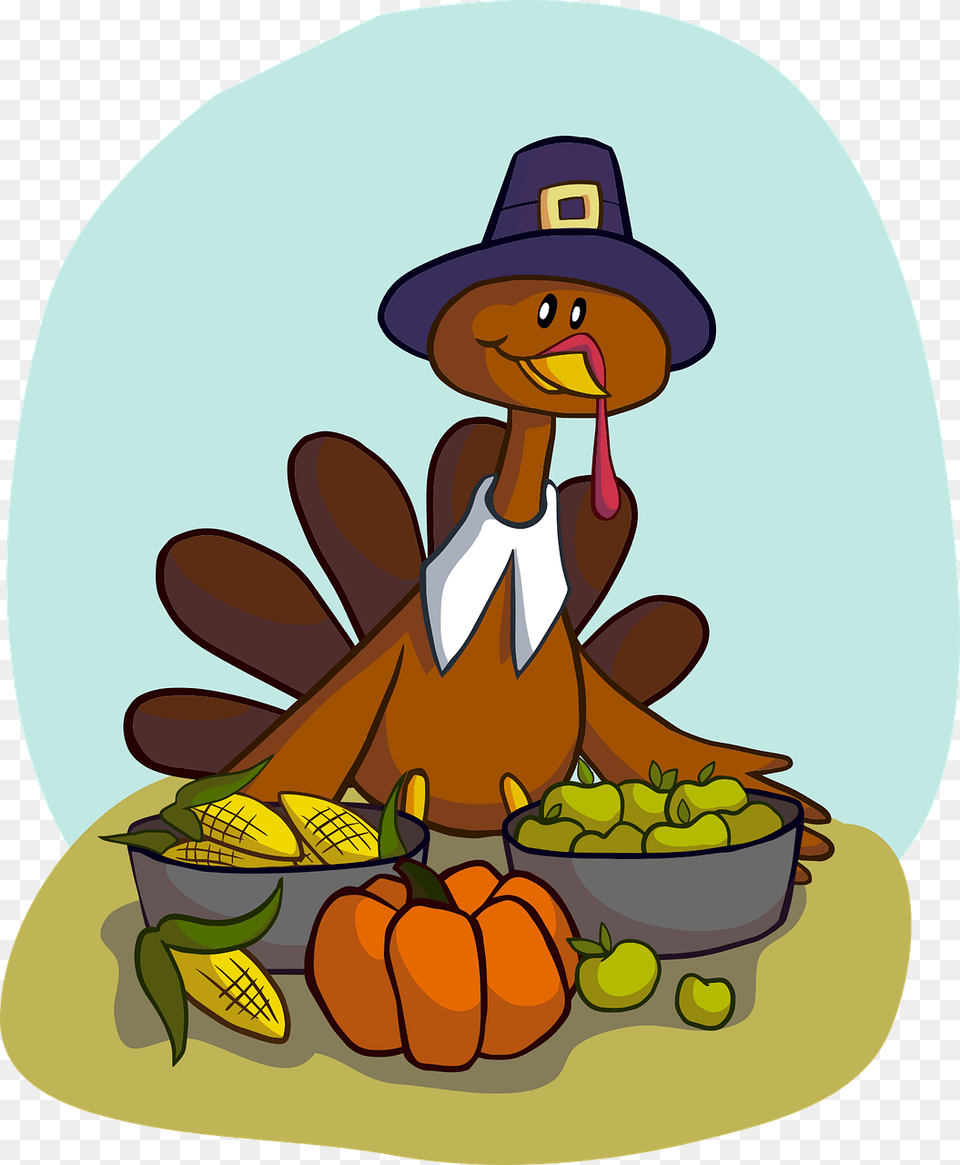 Animated Turkey Wearing Pilgrim39s Hat Surrounded By Can You Spot Which Turkey Is The Odd One Out, Clothing, Cartoon, Face, Food Png