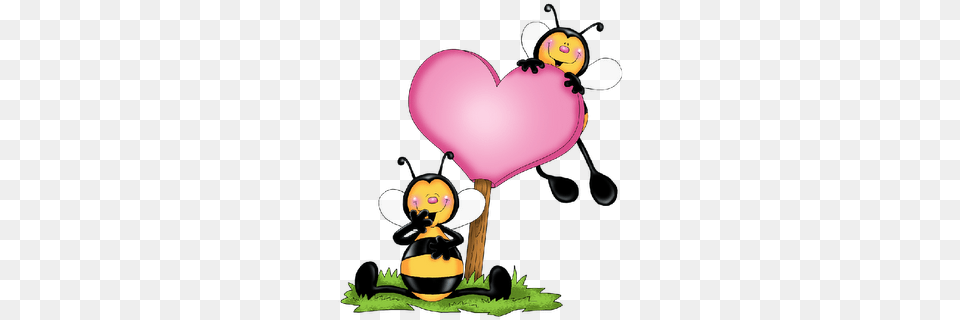 Animated Valentine Clip Art Love Bees, Balloon Png