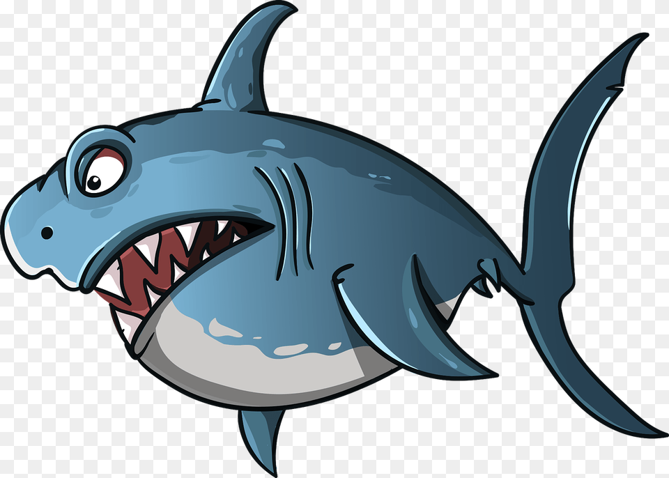 Animated White Shark, Animal, Fish, Sea Life, Blade Png
