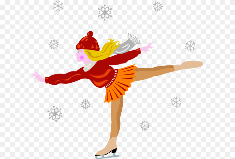 Animated Winter Scene Clipart 5 By Gregory Ice Skating Clip Art, Dancing, Leisure Activities, Person, Face Png Image