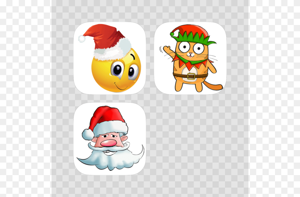 Animated Xmas Emoji Amp Stickers On The App Store Smiley, Food, Lunch, Meal, Baby Png