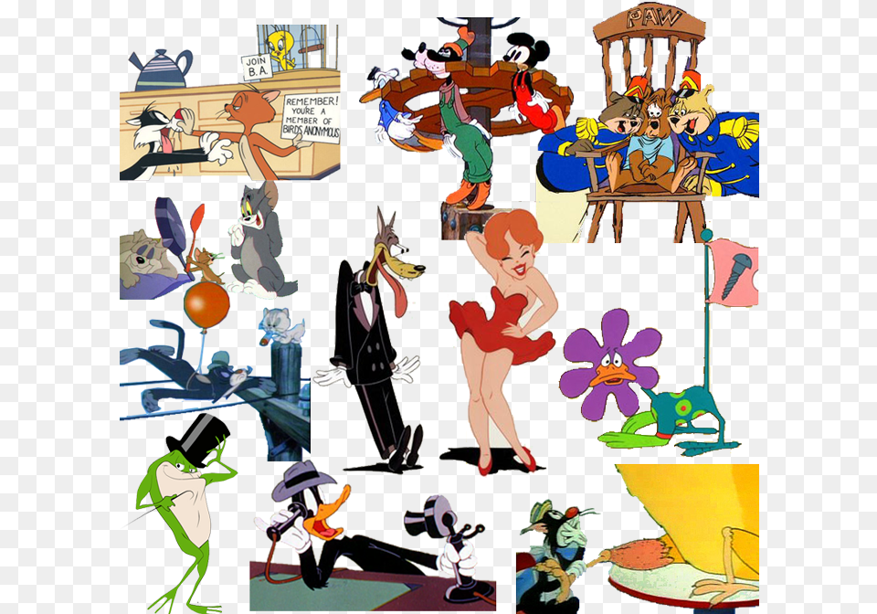 Animation Collage Tex Avery The Mgm Years 1942 1955 Book, Publication, Comics, Adult, Person Free Png Download