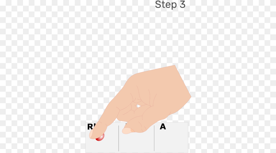 Animation Of Large Drops Blood Being Placed In Each Horizontal, Body Part, Finger, Hand, Person Free Png