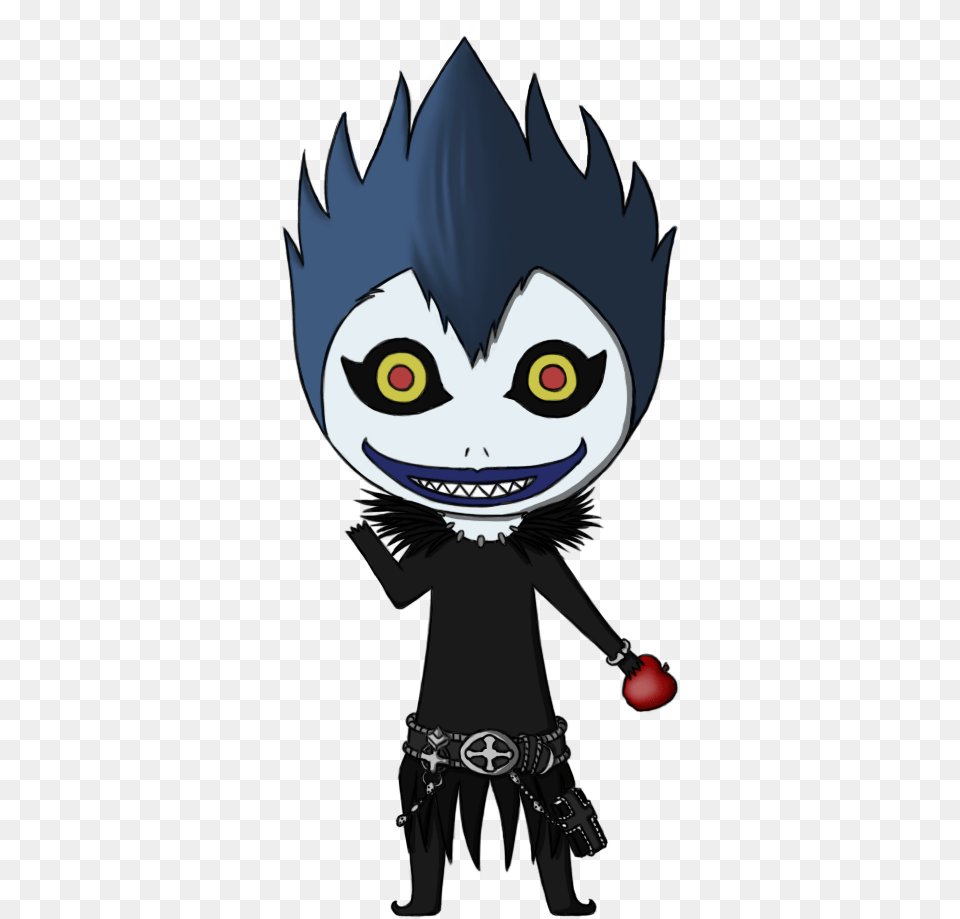 Animation Ryuk Chibi, Baby, Book, Comics, Person Free Png