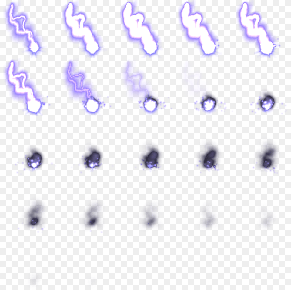 Animation Thunder Light Game Sprite Sheet Thunder, Lighting, Purple, Electronics Png Image