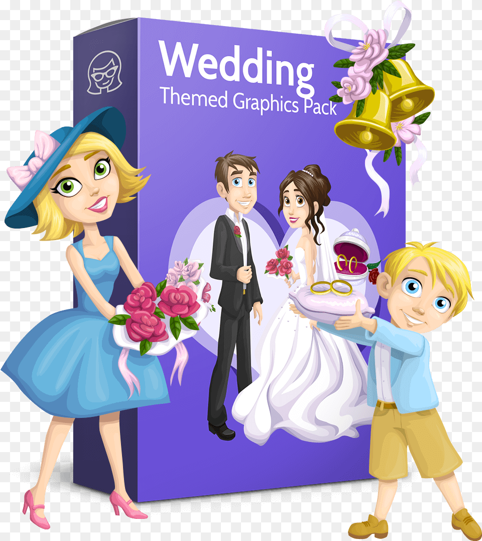 Animation Vector Wedding Cartoon, Comics, Book, Publication, Toy Free Png Download