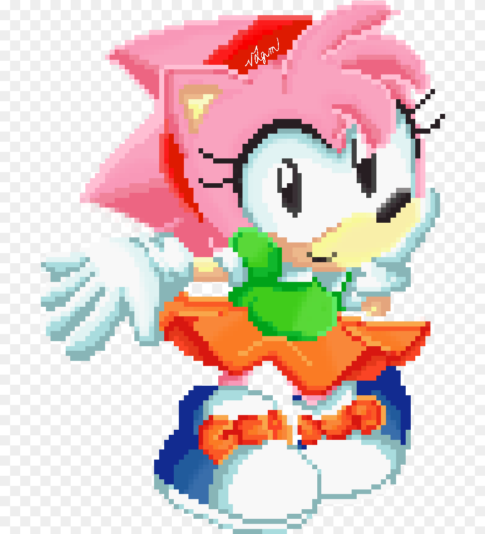 Animax Commissions Open Sonic Amy Rose Pixel, Baby, Person, Dynamite, Weapon Free Png