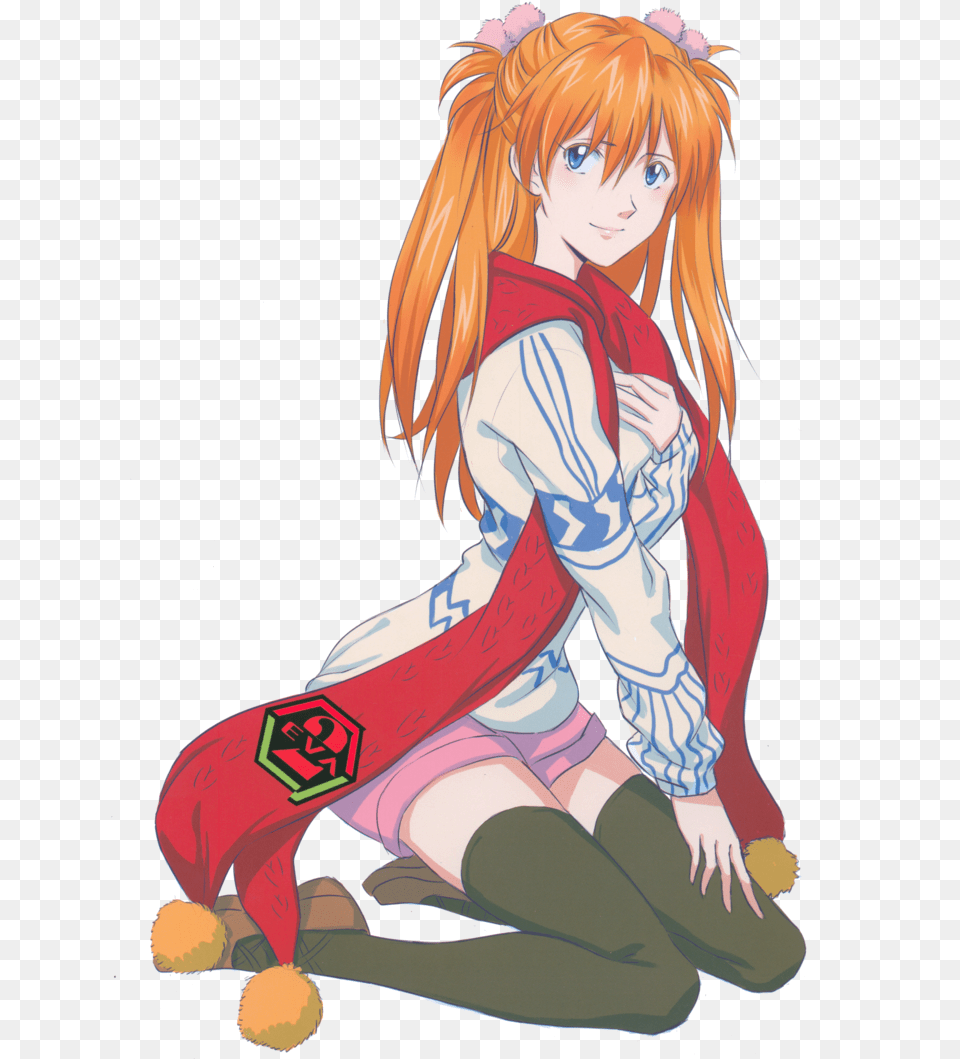 Anime Evangelion Asuka And Neon Genesis Fictional Character, Book, Comics, Person, Publication Free Png Download
