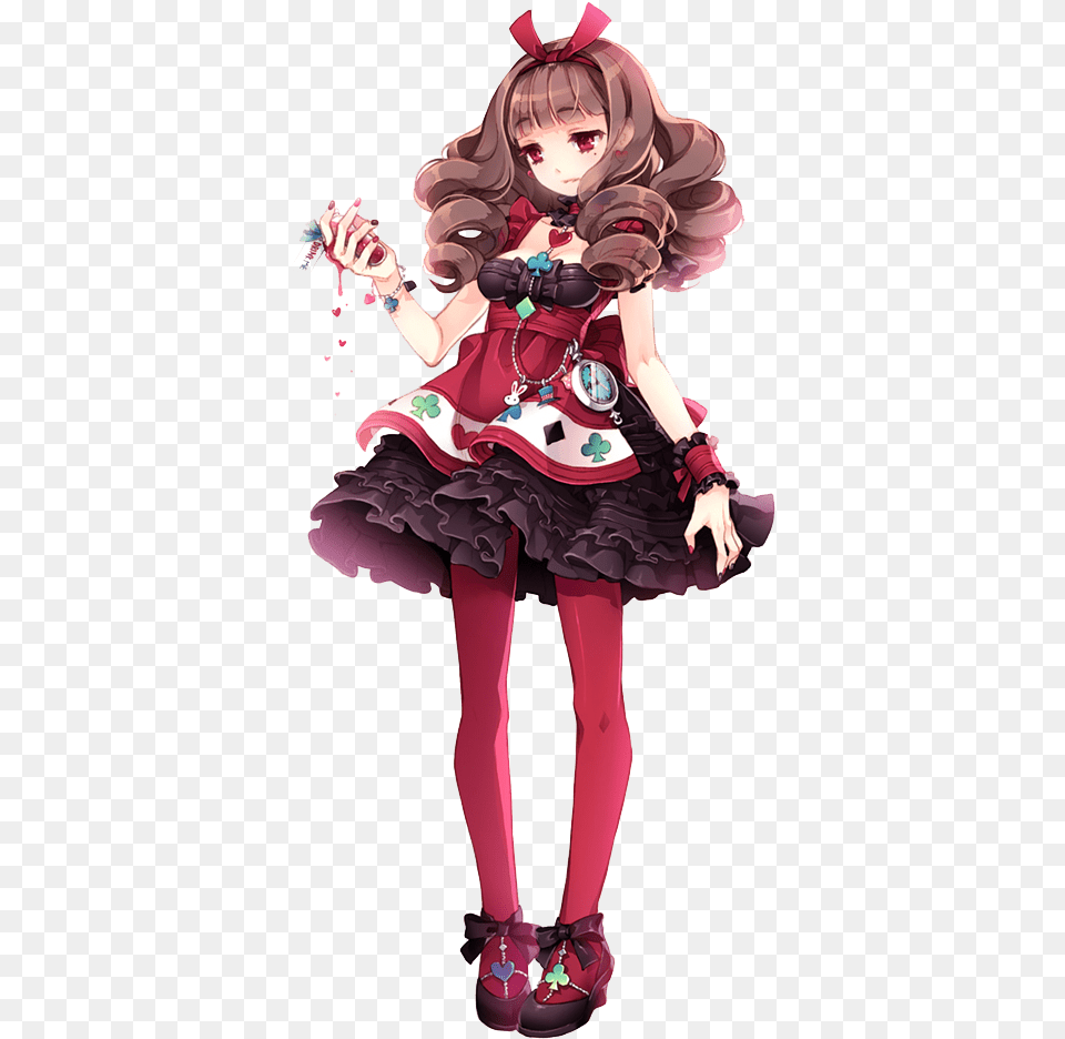 Anime Alice In Wonderland Queen Of Hearts, Book, Publication, Comics, Person Png Image