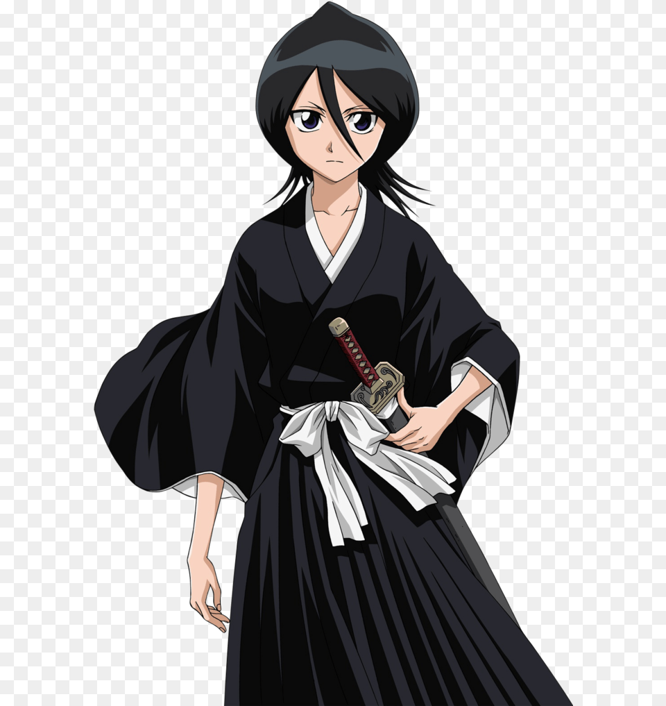 Anime And Bleach Image Rukia Kuchiki, Adult, Publication, Person, Gown Png