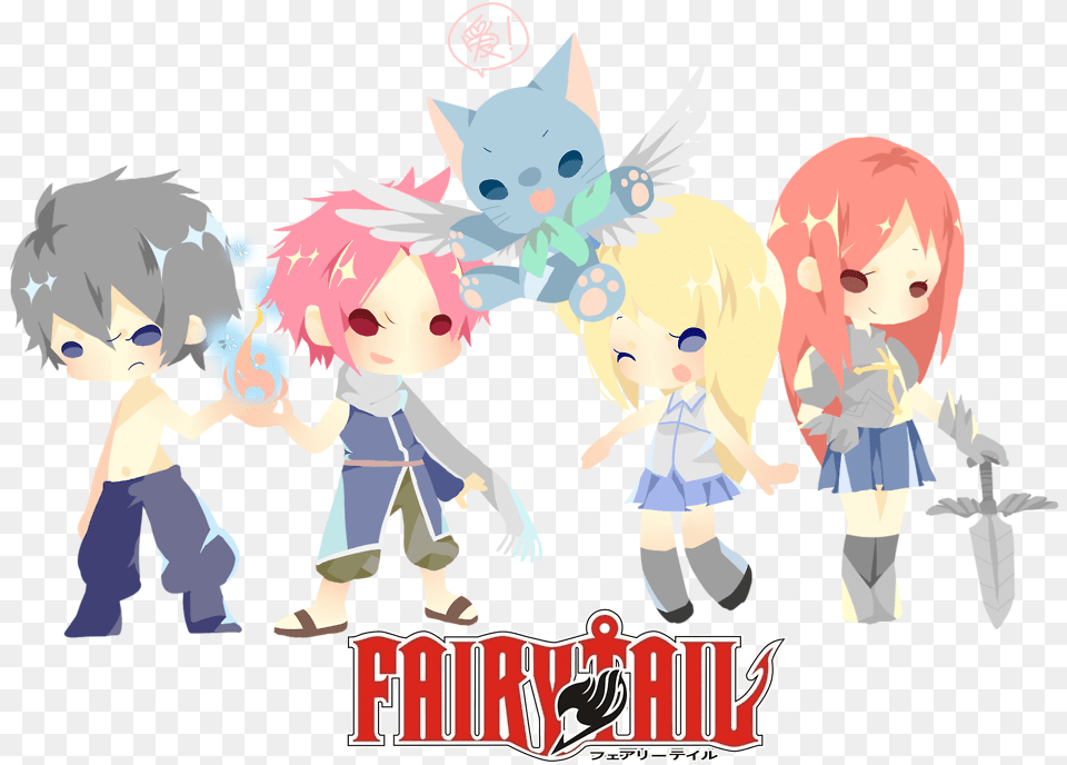 Anime And Fairy Tail Fairy Tail Manga, Book, Comics, Publication, Baby Png Image