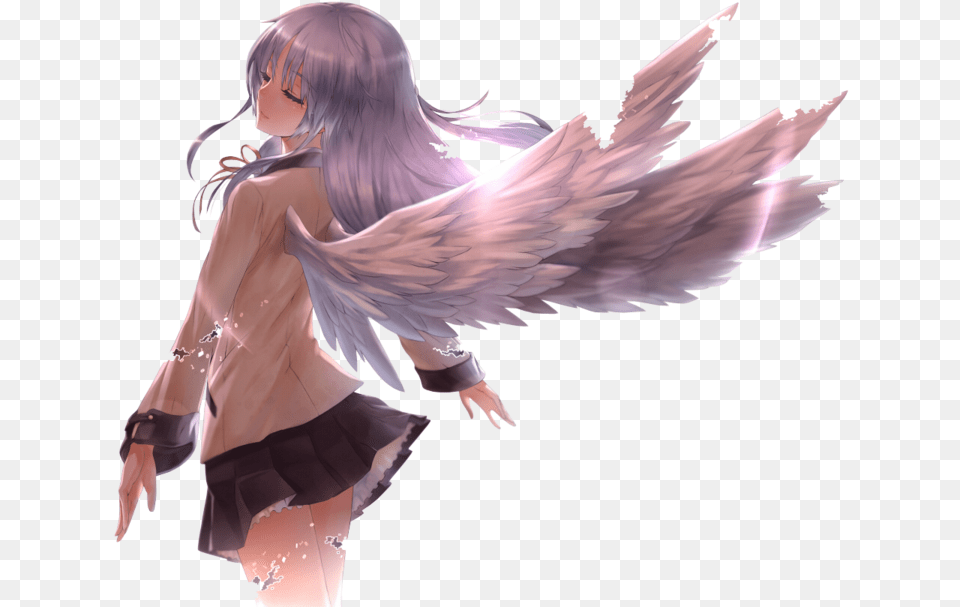 Anime Angel And Angel Beats Image Kanade Tachibana, Adult, Female, Person, Woman Free Png Download