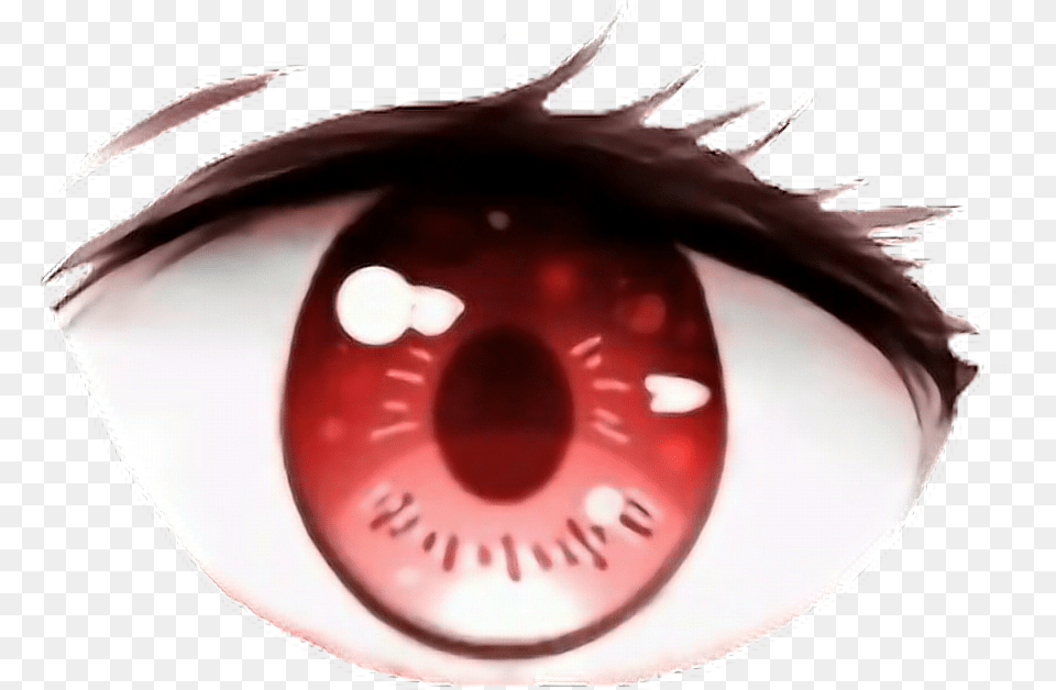Anime Animeeye Redeye Redeyes Freetoedit Red Eyes Anime Eye, Face, Head, Person Png Image