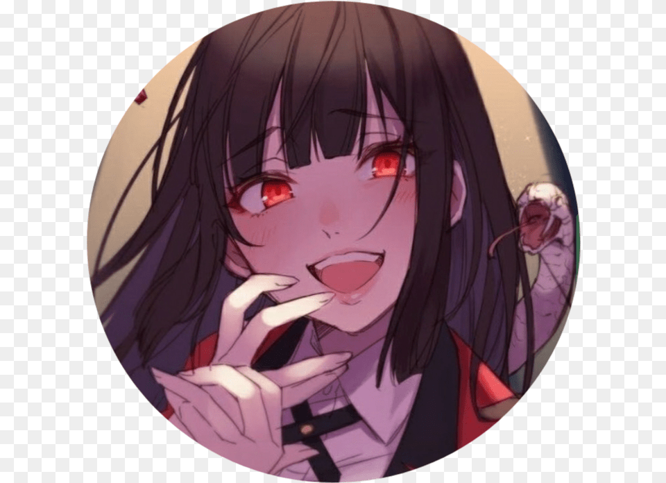 Anime Animegirl Fotodeperfil Kakegurui Yumeko Sticker, Adult, Publication, Person, Female Free Png