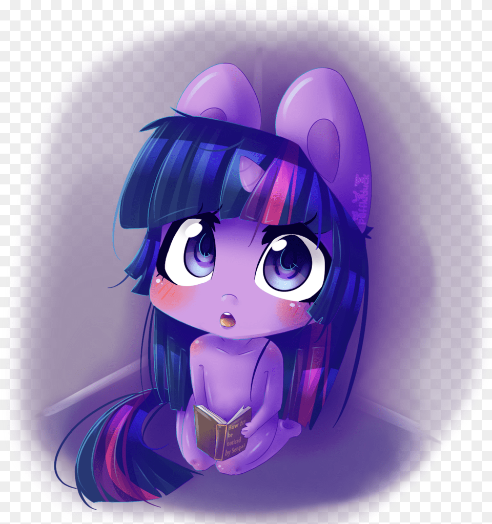 Anime Anthro Artistpuffleduck Blushing Book Cartoon, Comics, Publication, Purple Free Transparent Png