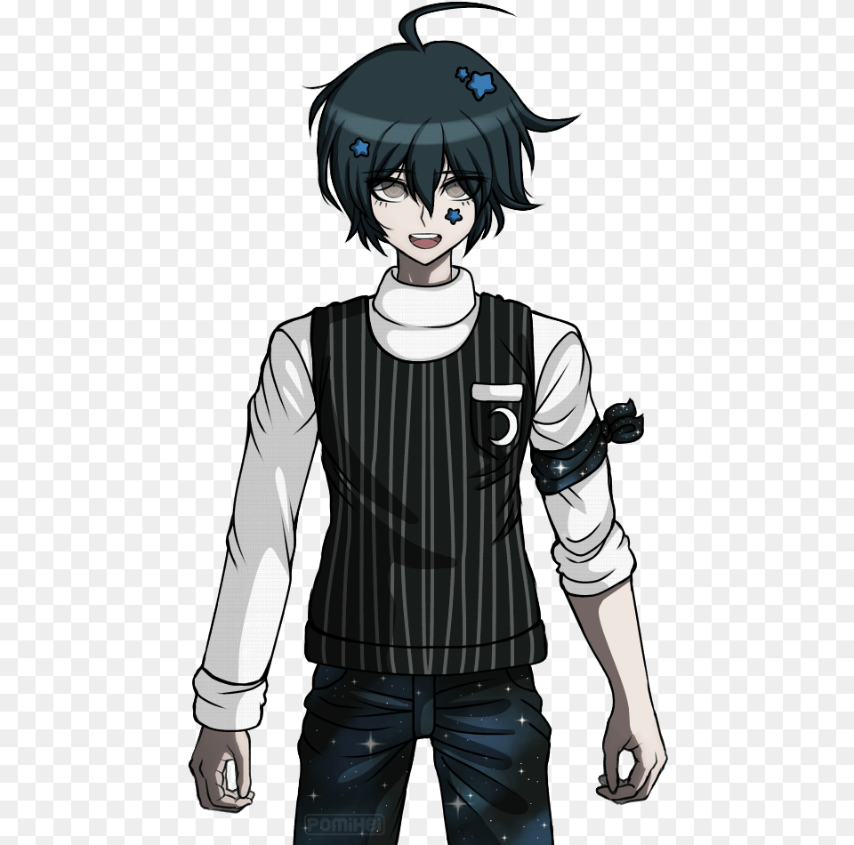 Anime Astronaut Shuichi Saihara Sprite Edits, Book, Comics, Publication, Adult Png Image