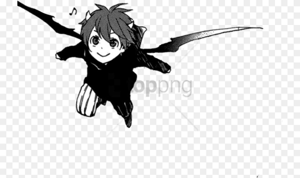 Anime Baby Demon Wings Image With Cute Baby Demon Anime, Book, Comics, Publication, Person Free Transparent Png
