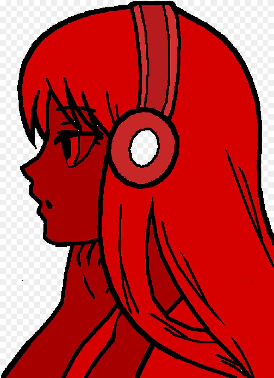 Anime Bases With Hair Anime Girl Not Colored, Head, Portrait, Photography, Person Png Image
