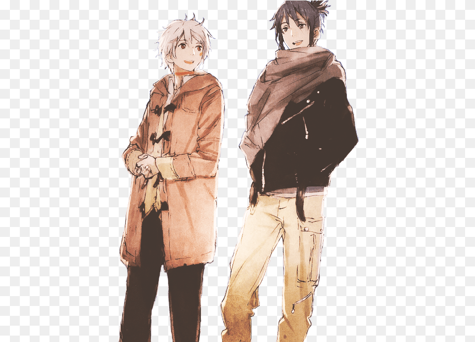 Anime Bl Boys Love Couple Cute Manga Nezushi Transparent No 6 Anime, Adult, Book, Clothing, Coat Free Png