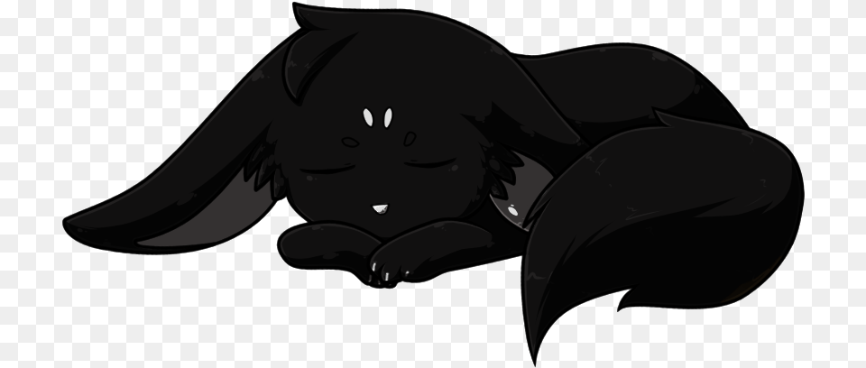Anime Black Wolf Pup, Face, Head, Person, Animal Free Png