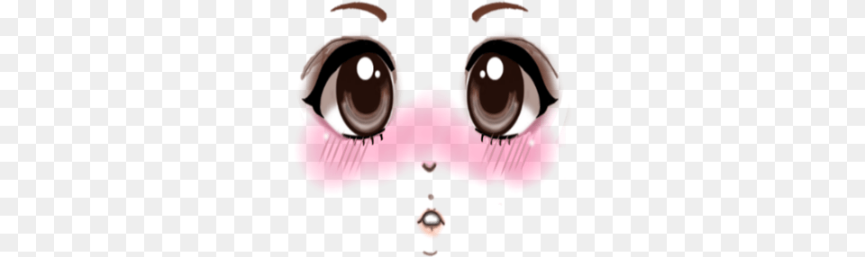 Anime Blush Collection Roblox Black And White Avatar Anime Blush Face Free Png