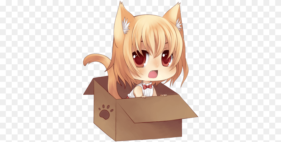 Anime Boxes Cartoon, Baby, Person, Box, Face Free Png Download