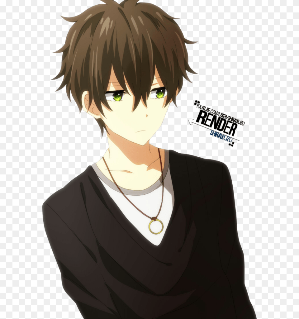 Anime Boy Eyes Anime Boy Brown Hair Green Eyes, Publication, Book, Comics, Woman Free Png