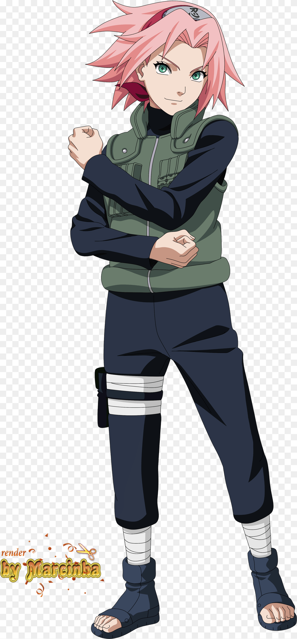 Anime Boy Full Body Sakura Haruno Wallpaper 4k, Book, Comics, Publication, Baby Free Png