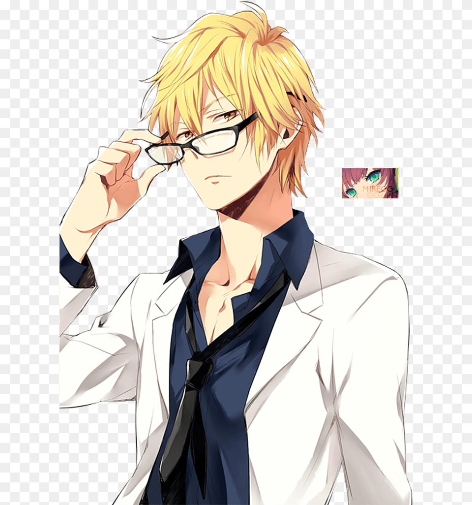 Anime Boy Glasses Anime Boy With Glasses, Woman, Female, Comics, Person Png