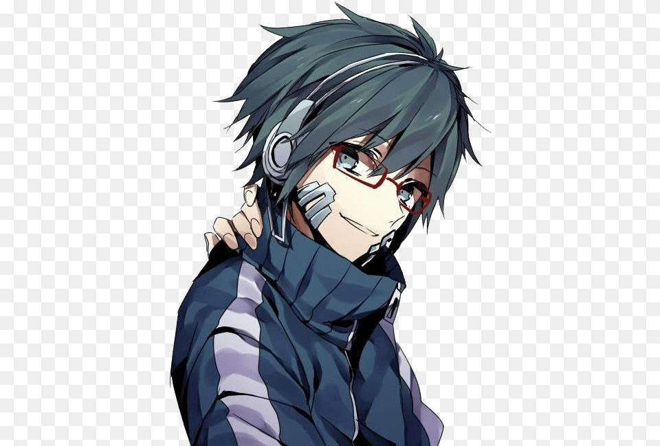 Anime Boy Anime Boy With Glasses, Publication, Book, Comics, Adult Png Image